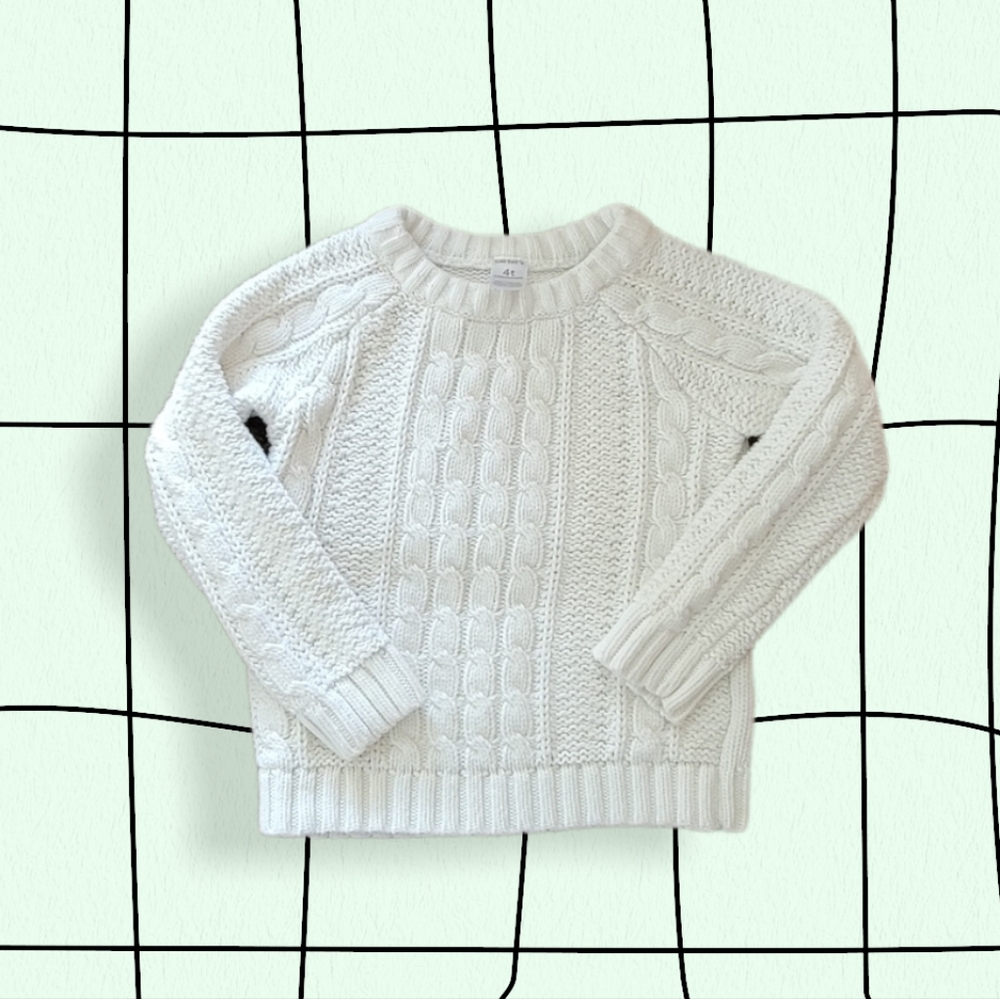 Girls white sweater